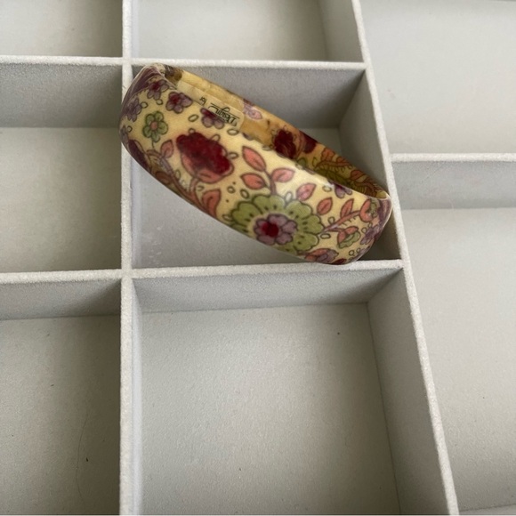 3) French Designer BRANT BANGLE BRACELETS made in FRANCE botanical design - Picture 7 of 7